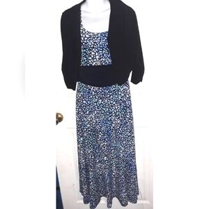 Perceptions New York - Women's 2pc Dress (Size 10)/Shrug Bolero (Size 12)
